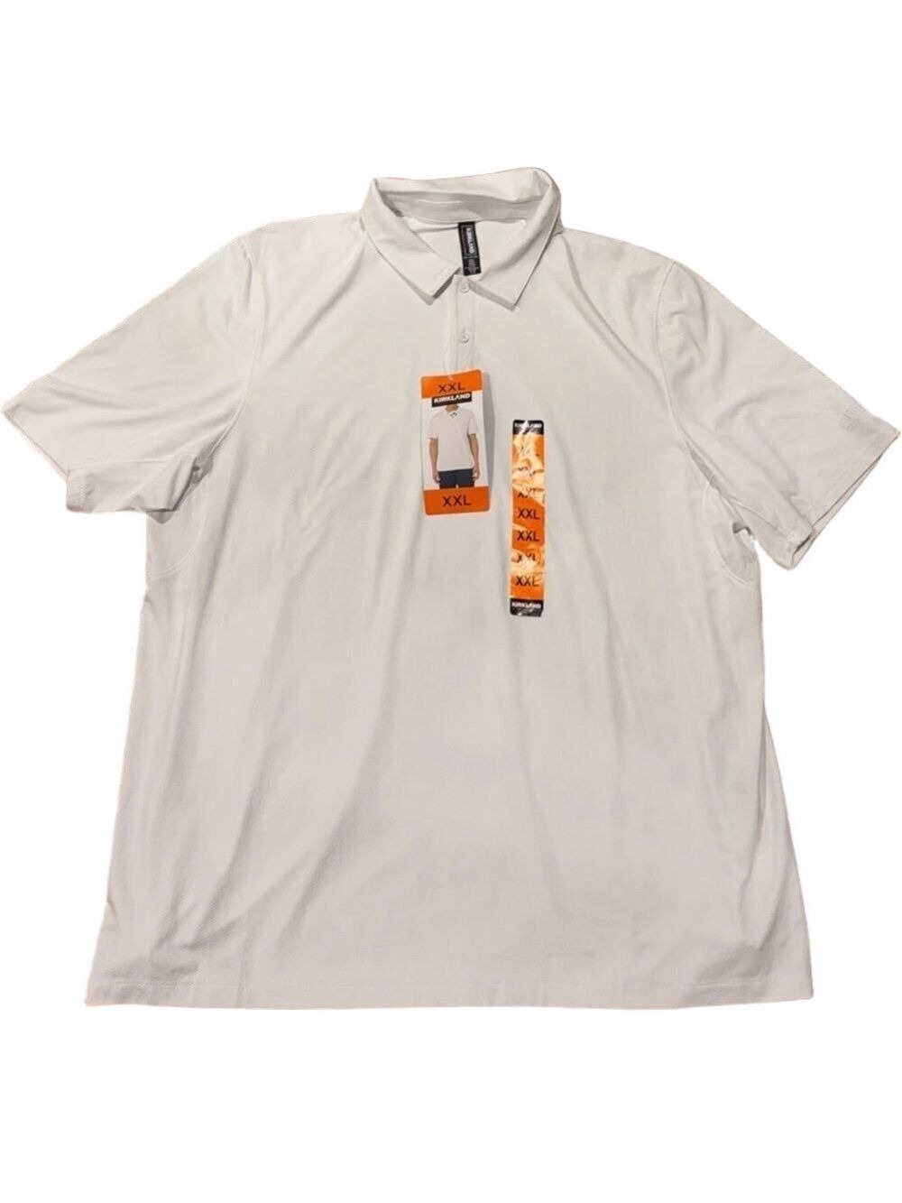 Kirkland Signature Polo Shirt White XXL